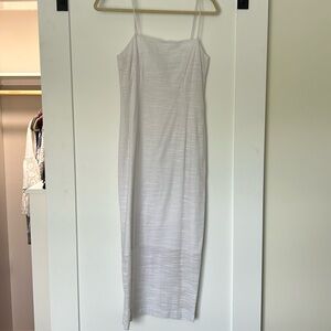 NWT Petal and Pup White Linen-like Midi Dress